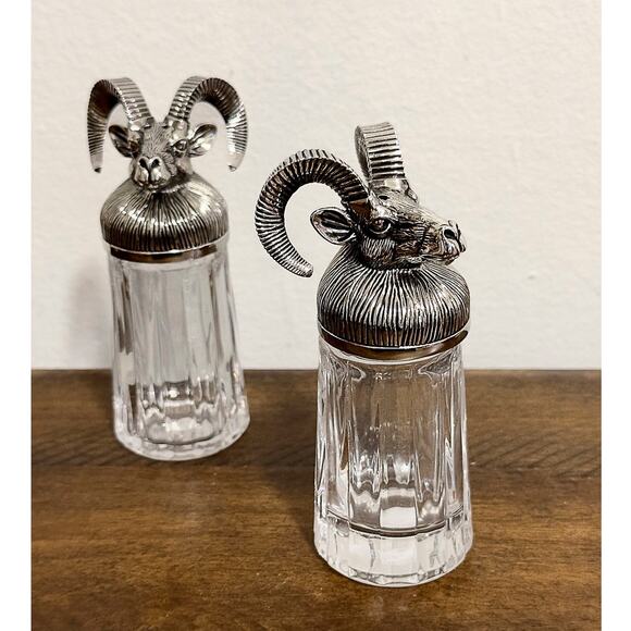 NWT: Godinger - Set of Ram Salt & Pepper Shakers - Picture 5 of 5